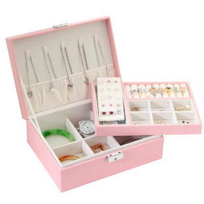 WE Lady kutija za nakit od PU kože, vitrina za prstenje, prijenosni organizator nakita za ogrlice Joyeros Organizador De Joyas