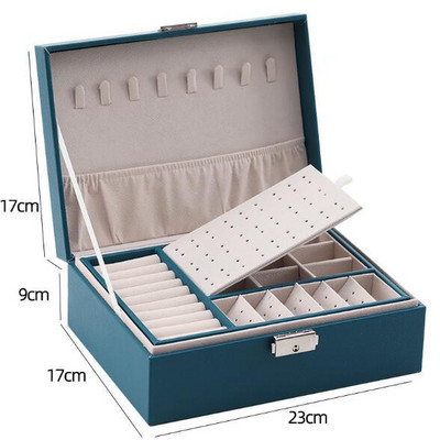 WE Lady kutija za nakit od PU kože, vitrina za prstenje, prijenosni organizator nakita za ogrlice Joyeros Organizador De Joyas