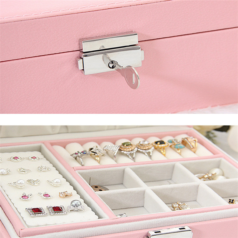 WE Lady kutija za nakit od PU kože, vitrina za prstenje, prijenosni organizator nakita za ogrlice Joyeros Organizador De Joyas