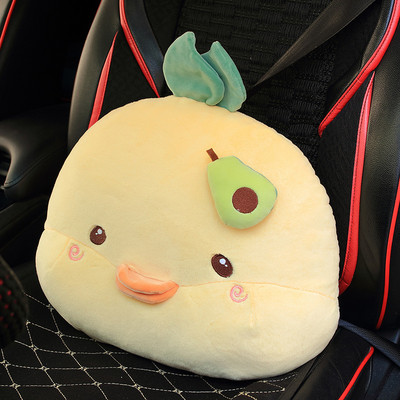 Naslon za glavu iz crtanog automobila, plišani dodaci za automobile - sjedalo, štitnik za vrat, lumbalni jastuk, slatka navlaka za sigurnosni pojas - jastučić za jastuk automobila