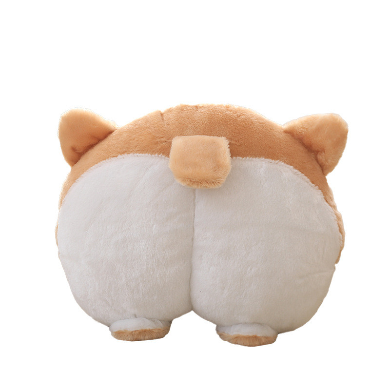 Kreatív kutyaszamár párna plüssjáték aranyos autós kanapé párna fejtámla nagykereskedés töltött popsi párnák