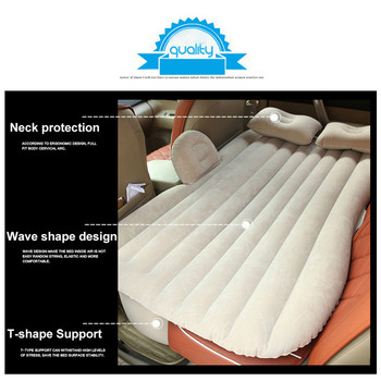 Universal φουσκωτό στρώμα αυτοκινήτου για πίσω κάθισμα υπαίθριου κάμπινγκ Μαξιλάρι ύπνου Κρεβάτι ταξιδιού αυτοκινήτου με φουσκωτό μαξιλάρι καναπέ
