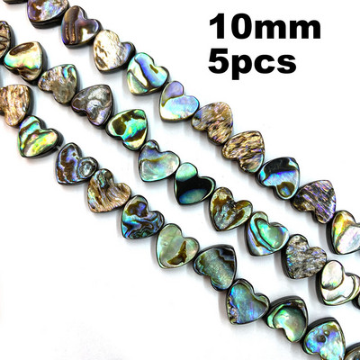 5db természetes abalone kagylógyöngy 10-20mm csepp alakú szerelem szív alakú abalone kagyló barkács ékszerkészítéshez nyaklánc kiegészítők