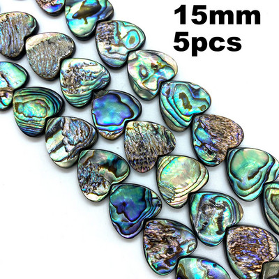 5db természetes abalone kagylógyöngy 10-20mm csepp alakú szerelem szív alakú abalone kagyló barkács ékszerkészítéshez nyaklánc kiegészítők