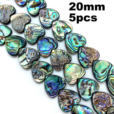 5db természetes abalone kagylógyöngy 10-20mm csepp alakú szerelem szív alakú abalone kagyló barkács ékszerkészítéshez nyaklánc kiegészítők