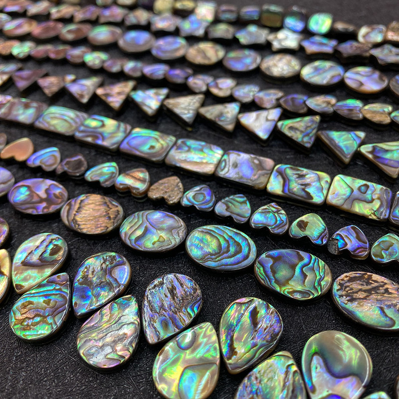 5db természetes abalone kagylógyöngy 10-20mm csepp alakú szerelem szív alakú abalone kagyló barkács ékszerkészítéshez nyaklánc kiegészítők