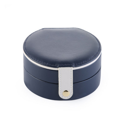 Luxruy lijepa kožna putna prijenosna mini prsten s naušnicama Kutija za nakit Kutija s ogledalom Kutija za nakit Organizator šminke