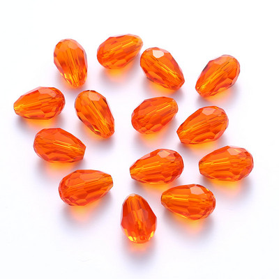 Κορυφαίες πωλήσεις Κρυστάλλινα δάκρυ σε σχήμα σταγόνας χάντρες γυάλινες χάντρες 6Χ8 χιλιοστά, 8Χ10 χιλιοστά Loose Spacer Στρογγυλές χάντρες για κοσμήματα που κατασκευάζουν DIY 24 χρώματα