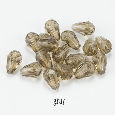 Κορυφαίες πωλήσεις Κρυστάλλινα δάκρυ σε σχήμα σταγόνας χάντρες γυάλινες χάντρες 6Χ8 χιλιοστά, 8Χ10 χιλιοστά Loose Spacer Στρογγυλές χάντρες για κοσμήματα που κατασκευάζουν DIY 24 χρώματα