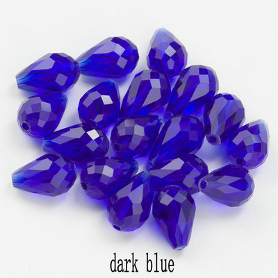 Κορυφαίες πωλήσεις Κρυστάλλινα δάκρυ σε σχήμα σταγόνας χάντρες γυάλινες χάντρες 6Χ8 χιλιοστά, 8Χ10 χιλιοστά Loose Spacer Στρογγυλές χάντρες για κοσμήματα που κατασκευάζουν DIY 24 χρώματα