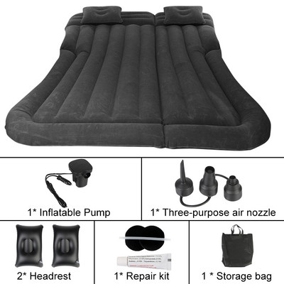 Pat gonflabil pentru mașină Pat gonflabil pentru mărfuri de călătorie Saltea gonflabilă pentru mașină pentru camping cu auto-conducere Saltea cu aer SUV multifuncțională