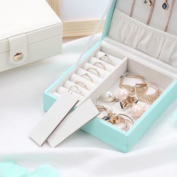 Newly S/M/L PU Jewellery Box Jewelry Organizer Εμφάνιση Κιβώτια θηκών κοσμημάτων ταξιδιού Κουμπιά Δερμάτινη αποθήκευση φερμουάρ Jewelers Joyero