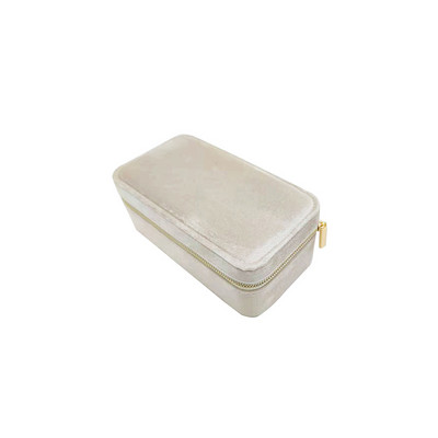 Veleprodajna dvoslojna baršunasta kutija za pohranu nakita, prijenosna kutija za naušnice, kutija za prstenje, kutija za pakiranje nakita, poklon kutija