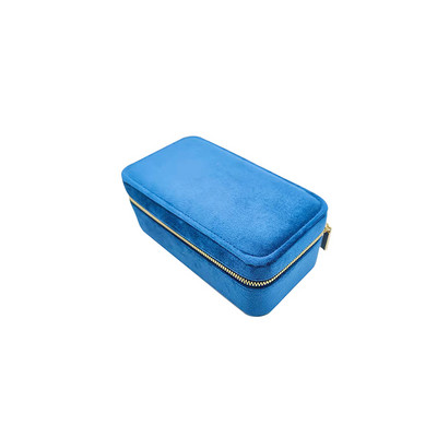 Veleprodajna dvoslojna baršunasta kutija za pohranu nakita, prijenosna kutija za naušnice, kutija za prstenje, kutija za pakiranje nakita, poklon kutija