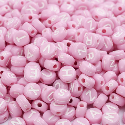 100 kom/lot Srce akrilne perle sa slovom šarene abecede labave razmaknice perle za izradu nakita DIY ručno izrađena narukvica ogrlica