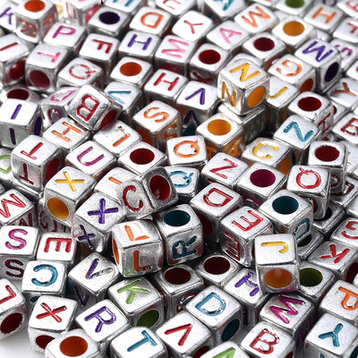 100 kom/lot Srce akrilne perle sa slovom šarene abecede labave razmaknice perle za izradu nakita DIY ručno izrađena narukvica ogrlica