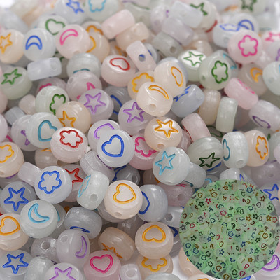 100 kom/lot Srce akrilne perle sa slovom šarene abecede labave razmaknice perle za izradu nakita DIY ručno izrađena narukvica ogrlica