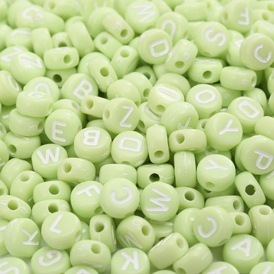100 kom/lot Srce akrilne perle sa slovom šarene abecede labave razmaknice perle za izradu nakita DIY ručno izrađena narukvica ogrlica