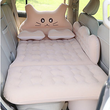 Автомобилно карикатурно въздушно легло Легло за матрак за задна изпускателна кола за деца, които спят Сгъваем матрак за пътуване на задна седалка на кола