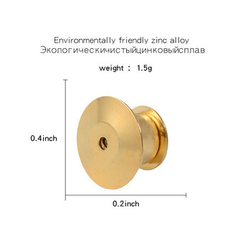 Αξεσουάρ DIY 5-10 τμχ/παρτίδα Μεταλλικό Χρυσό Ασημί χρώμα Πολυτελές Πόρπη Πεταλούδα Καπέλα με καρφίτσα κλειδαριά Κούμπωμα Καρφίτσα ασφαλείας Κρατήστε κοσμήματα Ευρήματα