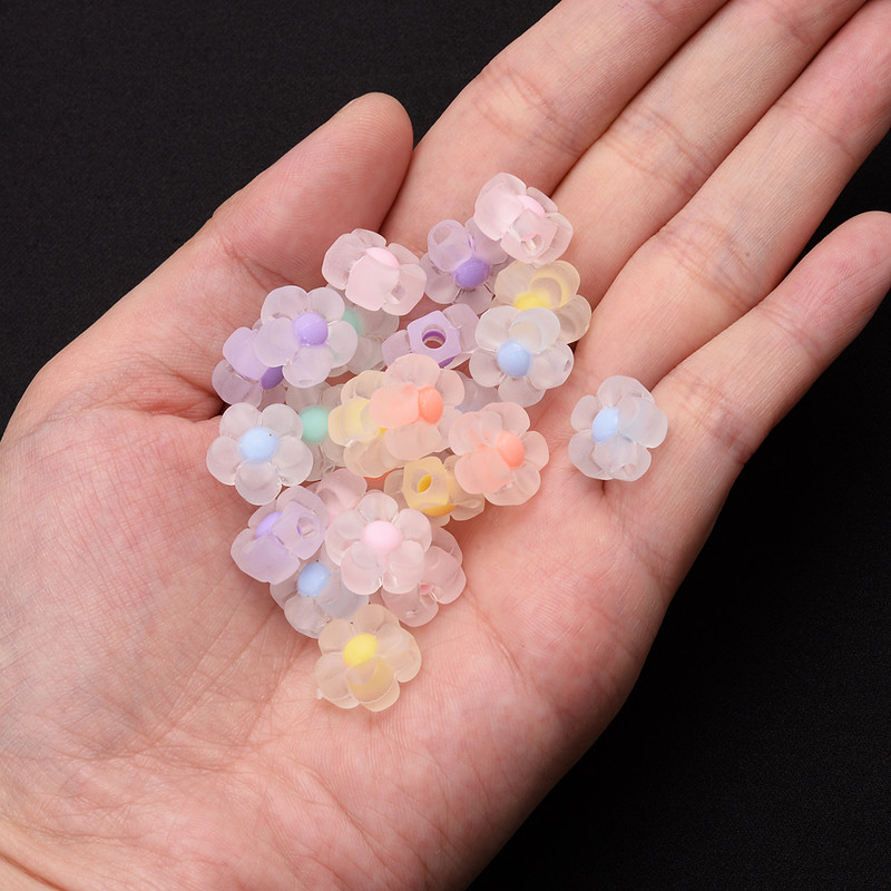 30 komada 13 mm matirajuće akrilne cvjetne perle suncokreti odstojne perle nalazi privjesci za izradu nakita Diy ručno rađeni dodaci