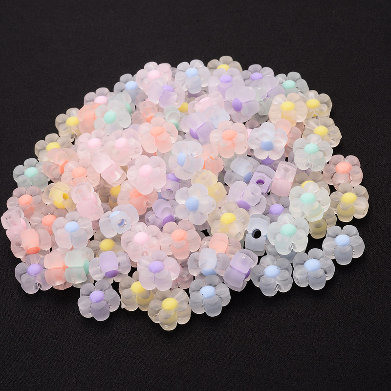 30 komada 13 mm matirajuće akrilne cvjetne perle suncokreti odstojne perle nalazi privjesci za izradu nakita Diy ručno rađeni dodaci