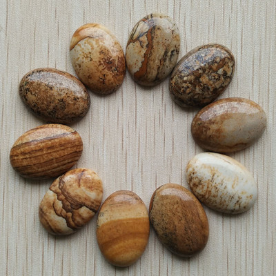 Nemokamas pristatymas 20 vnt./stal. Didmeninė prekyba 18x25 mm 2022 m. karštas pardavimas natūralaus akmens mišraus ovalo formos CABOCHON ašarų karoliukai papuošalams gaminti