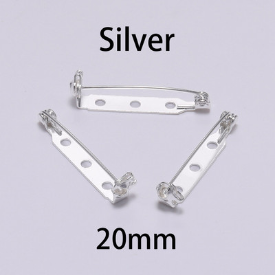 20 de bucăți 20 25 32 38mm știfturi de bază pentru clemă pentru broșă Blank Safe Lock Broșă de bază Suport insignă pentru bricolaj pentru realizarea de bijuterii materiale pentru descoperiri