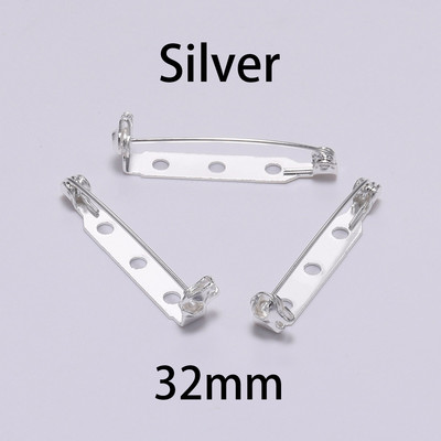 20 de bucăți 20 25 32 38mm știfturi de bază pentru clemă pentru broșă Blank Safe Lock Broșă de bază Suport insignă pentru bricolaj pentru realizarea de bijuterii materiale pentru descoperiri