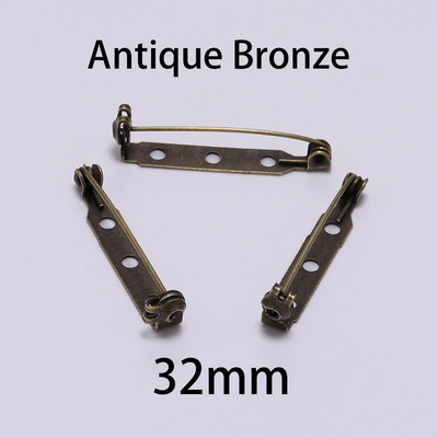 20 de bucăți 20 25 32 38mm știfturi de bază pentru clemă pentru broșă Blank Safe Lock Broșă de bază Suport insignă pentru bricolaj pentru realizarea de bijuterii materiale pentru descoperiri