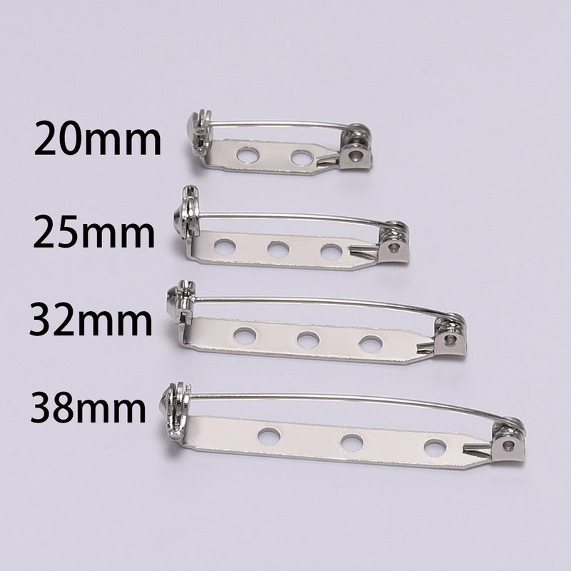 20 de bucăți 20 25 32 38mm știfturi de bază pentru clemă pentru broșă Blank Safe Lock Broșă de bază Suport insignă pentru bricolaj pentru realizarea de bijuterii materiale pentru descoperiri