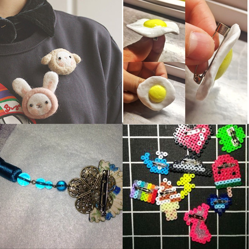 20 de bucăți 20 25 32 38mm știfturi de bază pentru clemă pentru broșă Blank Safe Lock Broșă de bază Suport insignă pentru bricolaj pentru realizarea de bijuterii materiale pentru descoperiri