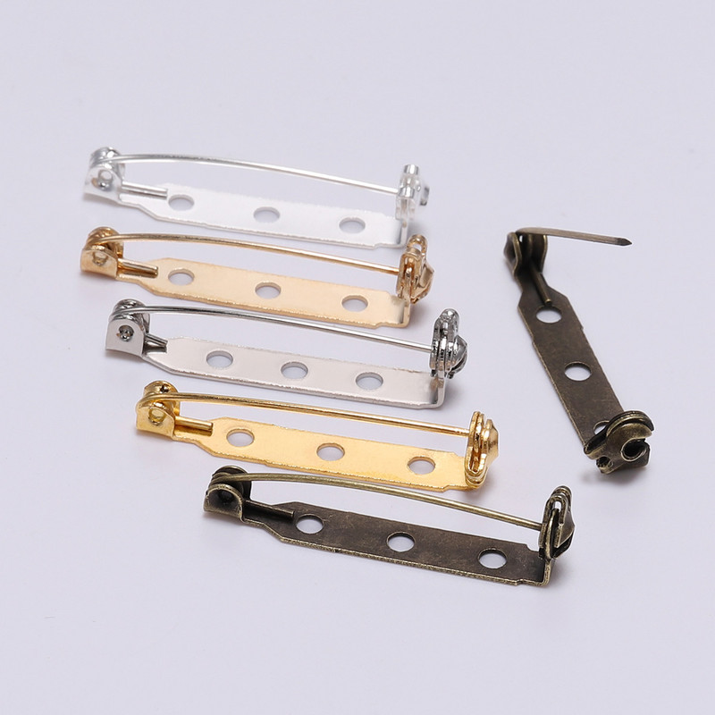 20 de bucăți 20 25 32 38mm știfturi de bază pentru clemă pentru broșă Blank Safe Lock Broșă de bază Suport insignă pentru bricolaj pentru realizarea de bijuterii materiale pentru descoperiri