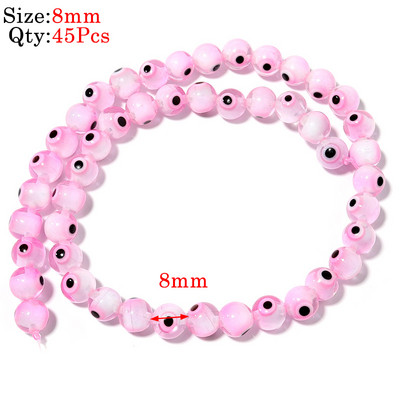 10kom Okrugle Lampwork Evil Eye perle Liuli 9 mm ravne labave modni nakit za perle Diy ručno izrađene narukvice Komponente privjesaka za telefon