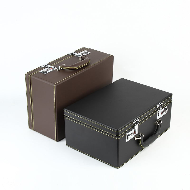 Nova visokokvalitetna kožna višenamjenska prijenosna kutija za nakit Ogrlica s prstenom Kutija za izlaganje nakita velikog kapaciteta