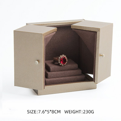 Nova posebna papirnata kutija za nakit Kreativna kutija Kutija u kutiji Prsten Ogrlica Privjesak Modno pakiranje nakita Poklon kutija