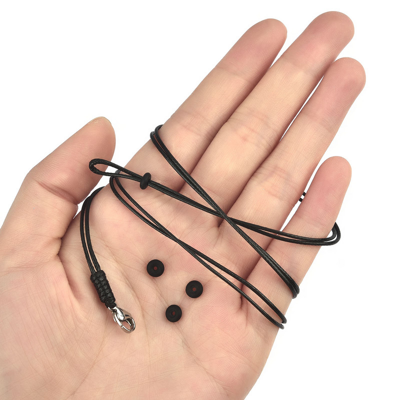 Naujo stiliaus 1 mm dviguba nerūdijančio plieno pynė vaškinė virvė „pasidaryk pats“ pakabukas, karoliai, papuošalai, rankų darbo odinė virvės grandinė