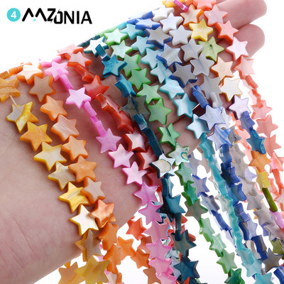 6-12mm margele de coajă naturală stea colorată margele distanțare stea cu cinci colțuri pentru farmece bijuterii colier brățară bricolaj