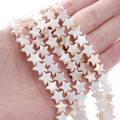 6-12 mm Perle od prirodne školjke Šarene zvjezdane razmaknice Zvijezda petokraka za privjeske Izrada nakita DIY narukvica Ogrlica