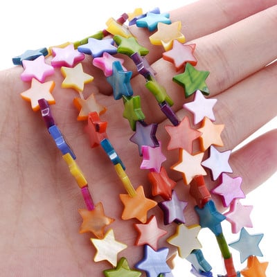 6-12 mm Perle od prirodne školjke Šarene zvjezdane razmaknice Zvijezda petokraka za privjeske Izrada nakita DIY narukvica Ogrlica
