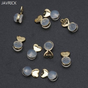 10Pcs Heart Love Magic Earring Lifters Σκουλαρίκια Ανυψωτικά Πλάτες Ρυθμιζόμενα Υποαλλεργικά Παξιμάδια Σκουλαρίκια Υποστήριξη λοβού αυτιού