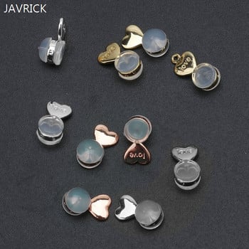 10Pcs Heart Love Magic Earring Lifters Σκουλαρίκια Ανυψωτικά Πλάτες Ρυθμιζόμενα Υποαλλεργικά Παξιμάδια Σκουλαρίκια Υποστήριξη λοβού αυτιού