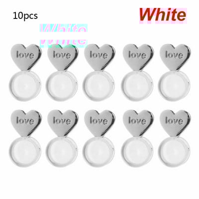 10 db Heart Love Magic fülbevaló emelő fülbevaló emelő hát állítható hipoallergén fülbevaló anyák fülkagyló támasz