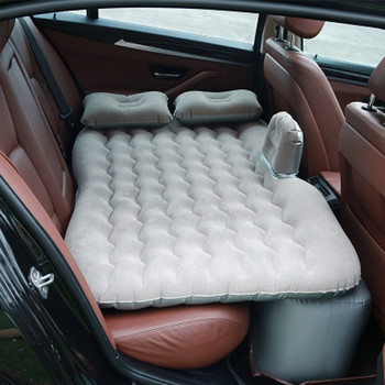 Монтиран в превозно средство матрак PVC флокиращ автомобил SUV вътрешно надуваемо легло за пътуване отговаря на материала за защита на околната среда