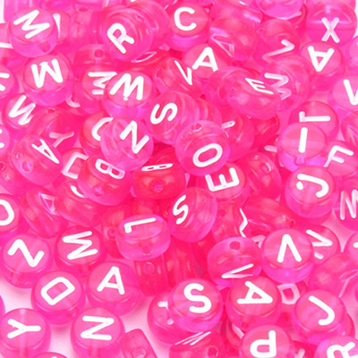 200 kom/lot 7 mm akrilne perle sa slovom, 45 boja, mješavina abecede, perle u obliku srca za izradu nakita DIY narukvica, ogrlica, dodaci