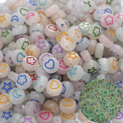 200 kom/lot 7 mm akrilne perle sa slovom, 45 boja, mješavina abecede, perle u obliku srca za izradu nakita DIY narukvica, ogrlica, dodaci