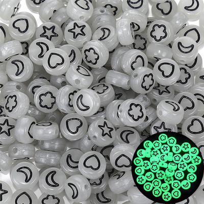 200 kom/lot 7 mm akrilne perle sa slovom, 45 boja, mješavina abecede, perle u obliku srca za izradu nakita DIY narukvica, ogrlica, dodaci