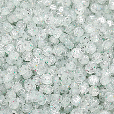 200 kom/lot 7 mm akrilne perle sa slovom, 45 boja, mješavina abecede, perle u obliku srca za izradu nakita DIY narukvica, ogrlica, dodaci