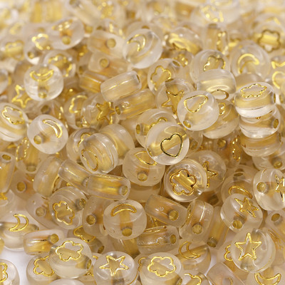 200 kom/lot 7 mm akrilne perle sa slovom, 45 boja, mješavina abecede, perle u obliku srca za izradu nakita DIY narukvica, ogrlica, dodaci