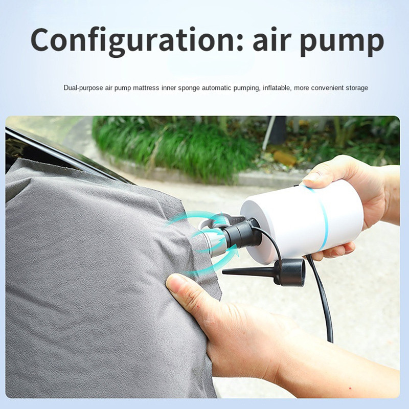 Za Tesla Model 3 Model Y 2017-2023 Zračni madrac na napuhavanje Vanjsko kampiranje Specijalna antilop tkanina na napuhavanje Putni krevet za automobil